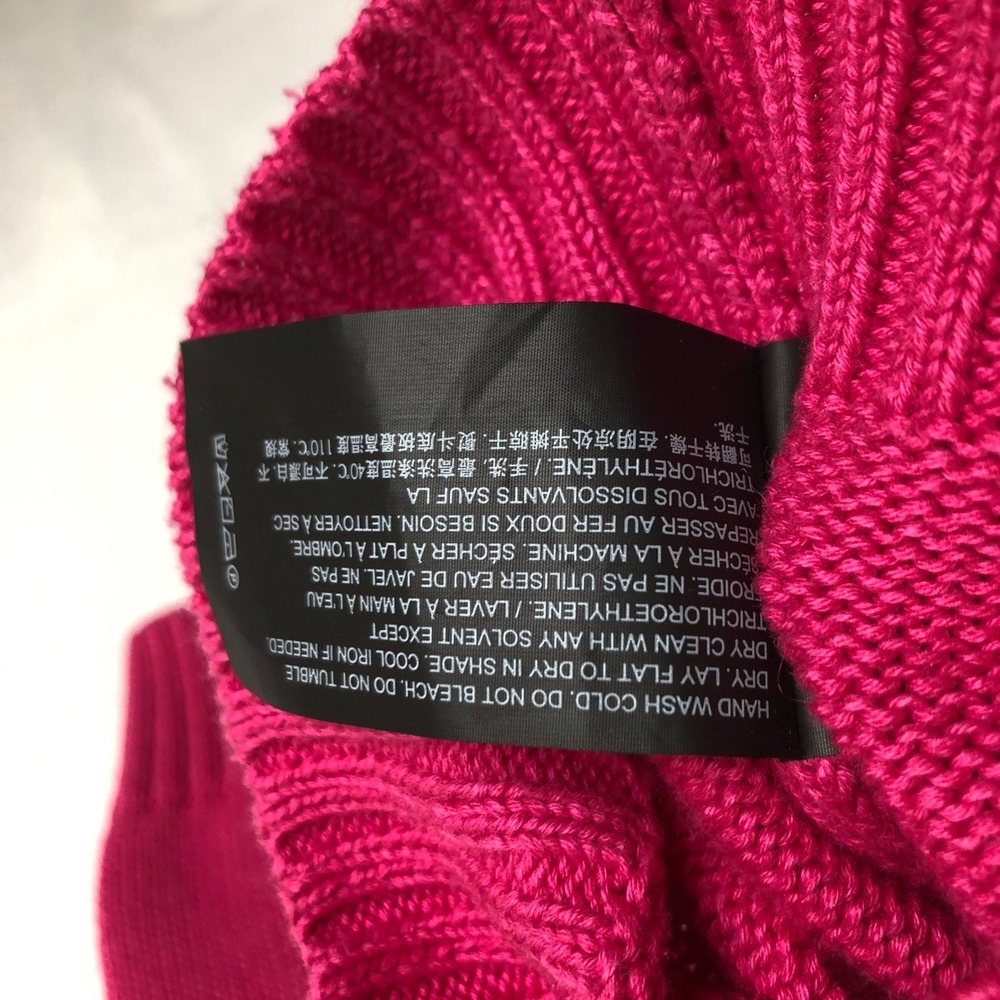 THEORY Cotton Cashmere Blend Crew Neck Sweater Women's S Magenta Pink L/S Casual - Picture 6 of 9